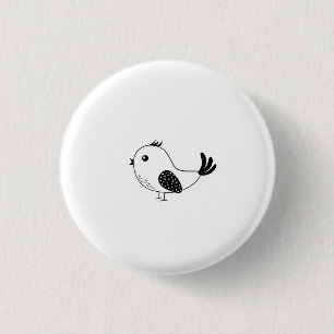 Individueller Kleiner Vogel Button