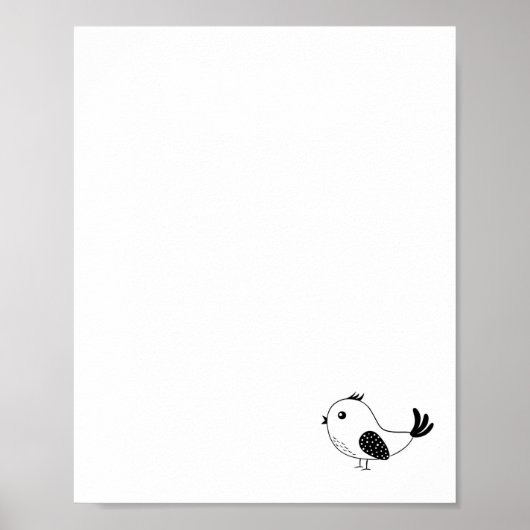 Individueller Kleiner Vogel Poster (Vorne)