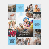 Individueller Komfort mit Inspiration und 12-Foto Fleecedecke (Vorderseite)