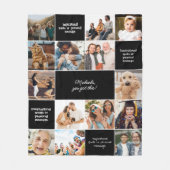 Individueller Komfort mit Inspiration und 14-Foto Fleecedecke (Vorderseite)