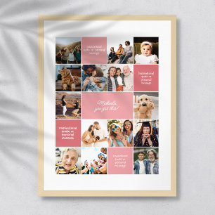 Individueller Komfort mit Inspiration und 14-Foto Poster