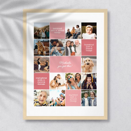 Individueller Komfort mit Inspiration und 14-Foto Poster