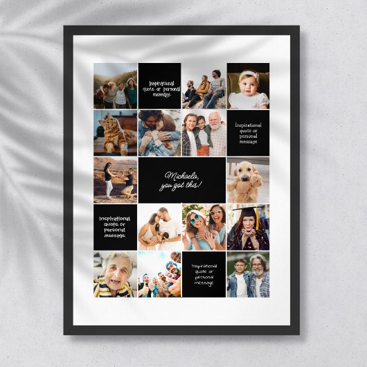 Individueller Komfort mit Inspiration und 14-Foto Poster