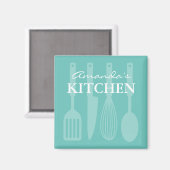 Individueller Kühlschrankmagnet mit Küchenutensili (Vorderseite/Rückseite)