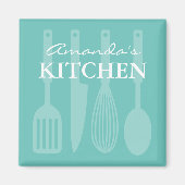 Individueller Kühlschrankmagnet mit Küchenutensili (Vorne)