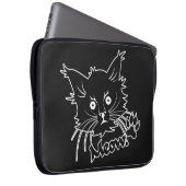 Individueller Laptop-Hülle der Black Cat Laptopschutzhülle (Vorne Rechts)