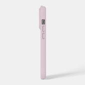 Individueller Lavendel-Kranz Monogramm Mutter Hoch iPhone Hülle (Linke Seite)