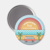 Individueller Location-Magnet für Sommersurfer Magnet (Vorderseite/Rückseite)