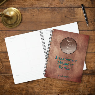 Individueller Logo-Pferde-Ranch-Geschäftsplaner Planer