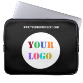 Individueller Logo-Text und Farben-Business-Notebo Laptopschutzhülle (Vorderseite)