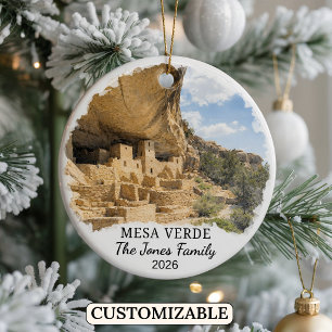 Individueller Mesa Verde Nationalpark, Colorado Keramik Ornament