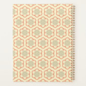 Individueller moderner Retro-Monogramm-Planer Planer (Rückseite)