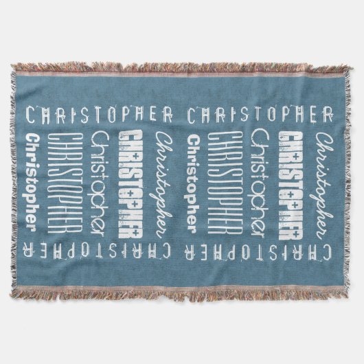 Individueller Name CHRISTOPHER oder IRGENDEIN Decke (Vorderseite)