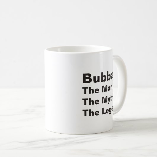 Individueller Name der Mann der Mythos die Legende Kaffeetasse (VorderseiteRechts)