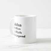 Individueller Name der Mann der Mythos die Legende Kaffeetasse (Vorderseite Links)