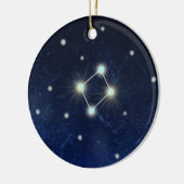 Individueller Name der Waage-Konstellations-| Keramik Ornament (Links)