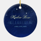 Individueller Name der Widder-Konstellations-| Keramik Ornament (Hinten)