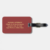 Individueller Name des Gepäckanhänger (Rückseite horizontal)