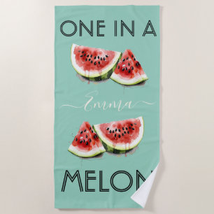 Individueller Name EINS IN EINER MELONE Sommer Sti Strandtuch