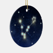 Individueller Name Fisch-Konstellations-| Keramik Ornament (Rechts)
