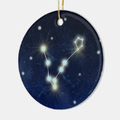 Individueller Name Fisch-Konstellations-| Keramik Ornament (Links)