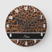 Individueller Name gebrannter Runde Wanduhr (Vorderseite)