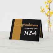 INDIVIDUELLER NAME Glückwünsche - MBA Karte (Gelbe Blume)