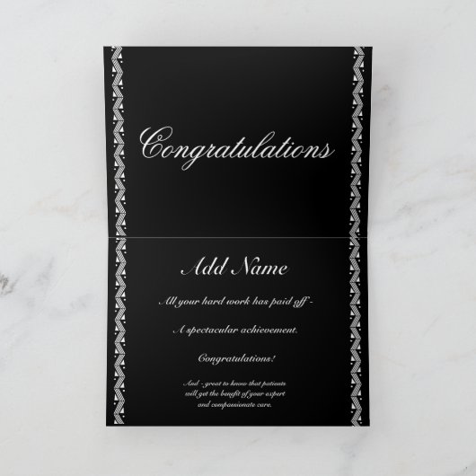 INDIVIDUELLER NAME Glückwünsche - RN - mit Karte (Innenseite)