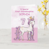 Individueller Name groß - Enkelin 7. Karte (Gelbe Blume)