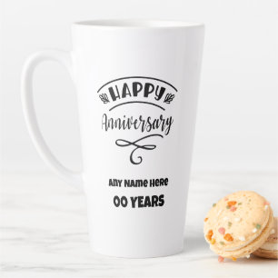 Individueller Name, Jahr plus Jahrestag des Gelass Milchtasse