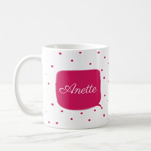 individueller Name Kaffeetasse (Links)