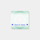 Individueller Name; Mehrfarbiges Post-it Klebezettel (Vorderseite)