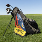 Individueller Name Napoli (Neapel) Vintage Reise Golfhandtuch (Gras)