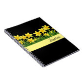 Individueller Name Notizbuch-Narzissen Notizblock (Rechte Seite)