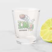 Individueller Name SCHLAG Basketball-Schussglas Schnapsglas (Rückseite)