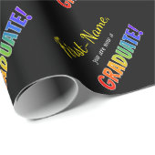 Individueller Name + "Sie sind jetzt ein Geschenkpapier (Rolleneckpunkt)