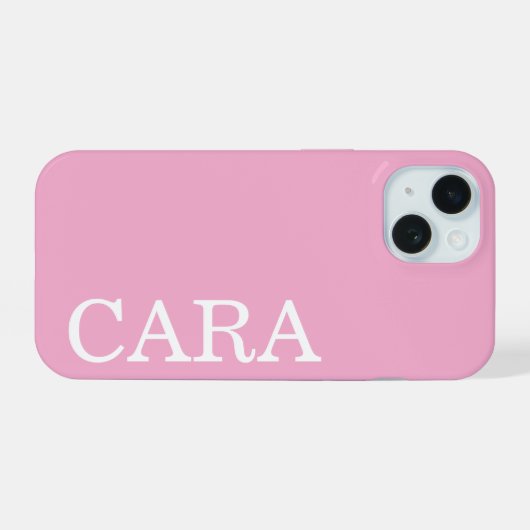 Individueller Name Stilvolles Minimal-Monogramm Mo iPhone 15 Hülle (Rückseite (Horizontal))