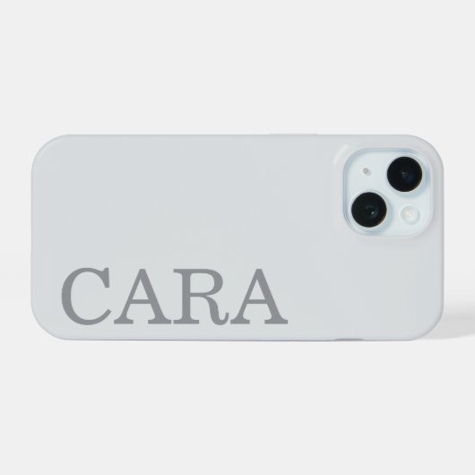 Individueller Name Stylisch Minimal Monogram Moder iPhone 15 Hülle (Rückseite (Horizontal))