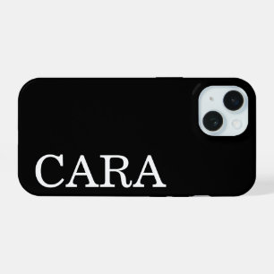 Individueller Name Stylisch Minimal Monogramm Mode iPhone 15 Hülle