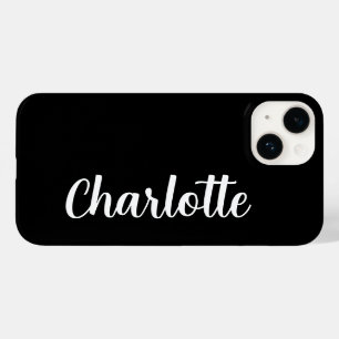 Individueller Name Stylisch Modernes Minimal Schwa Case-Mate iPhone 14 Hülle