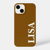 INDIVIDUELLER NAME STYLISH MODERN MINIMAL MONOGRAM iPhone HÜLLE (Rückseite)