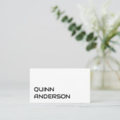 INDIVIDUELLER NAME TEXT EINFACH STYLISCH PROFESSIO VISITENKARTE (Stehend Vorderseite)