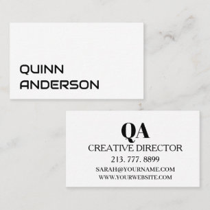 INDIVIDUELLER NAME TEXT EINFACH STYLISCH PROFESSIO VISITENKARTE
