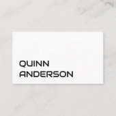 INDIVIDUELLER NAME TEXT EINFACH STYLISCH PROFESSIO VISITENKARTE (Vorderseite)