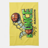 Individueller Name u. Farbeschlag Basketballtuch Geschirrtuch (Vertikal)