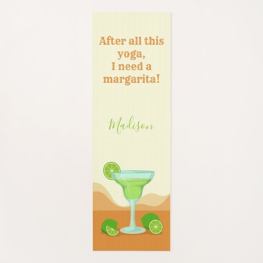 Individueller Name u. Text MARGARITA-Yogamatte Yogamatte (Vorderseite)