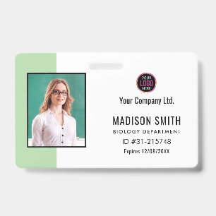 Individueller Name und Foto ID-Karten-Abzeichen Ausweis