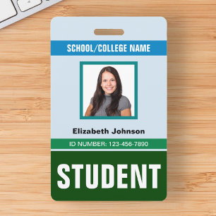 Individueller Name und Foto Studentenausweis Ausweis