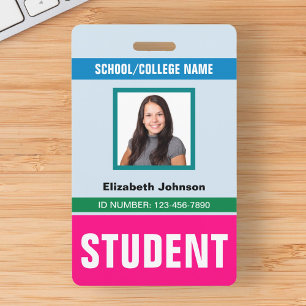 Individueller Name und Foto Studentenausweis Ausweis