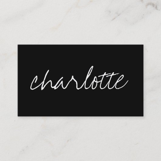 Individueller Name Visitenkarte (Vorderseite)